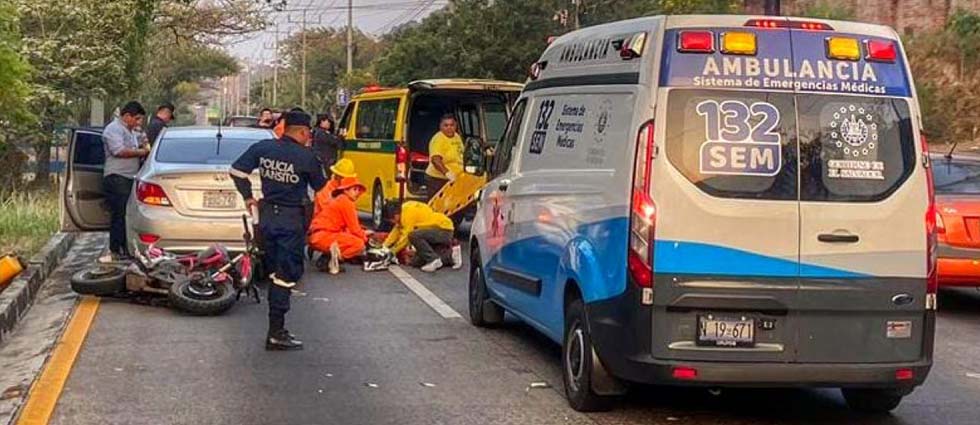 Un lesionado tras fuerte accidente en la autopista Comalapa