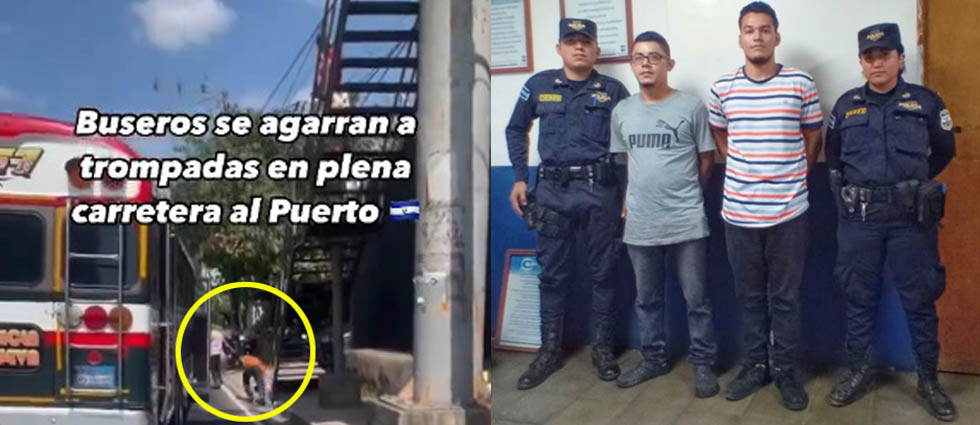 Arrestan a motoristas que se fueron a los golpes carretera al puerto de La Libertad