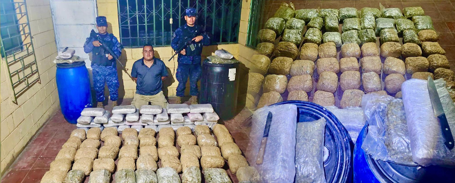 Capturan a sujeto que ocultaba más de 90 kilos de mariguana en una casa de Nejapa