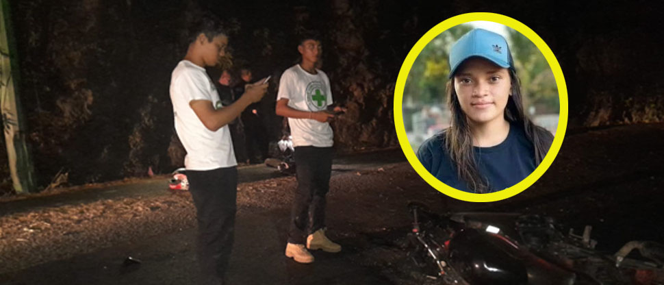 Ella era Nayeli, jovencita fallecida anoche en fatal choque contra un muro