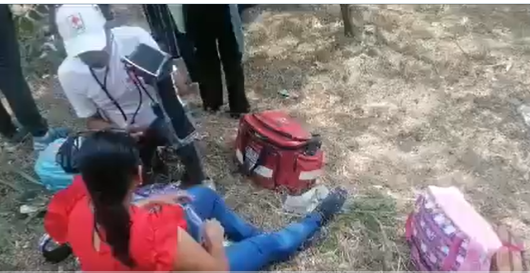 Así fueron atendidos pasajeros de bus accidentado en los chorros