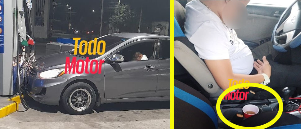 Automovilista “jarabiado” se duerme frente al volante y choca contra bomba en gasolinera