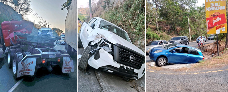 Accidentes en distintos puntos dejan lesionados este sábado