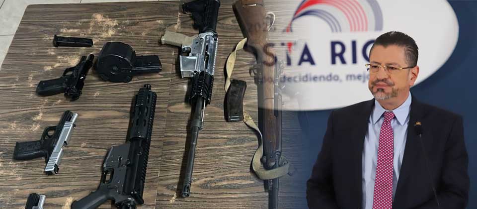 Presidente de Costa Rica reclama que diputados no cambien las leyes para combatir la delincuencia