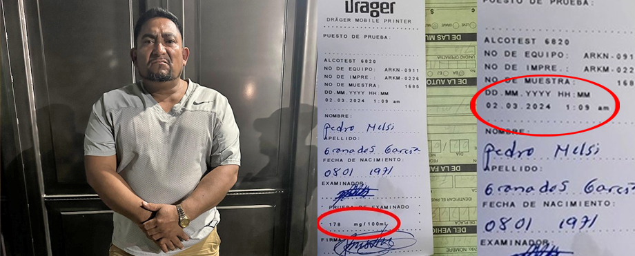 CAPTURADO | No solo conducía totalmente ebrio, también violó la Ley Seca