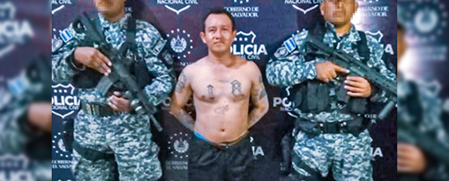 Gatillero de la 18s que huía del Régimen de Excepción es capturado