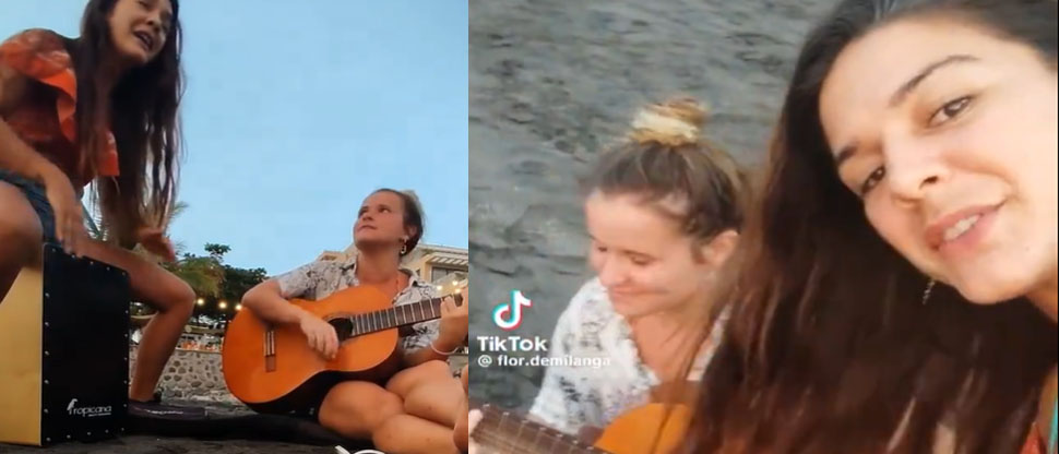 Turistas argentinas se vuelven viral al visitar las  playas de El Salvador y le componen una canción