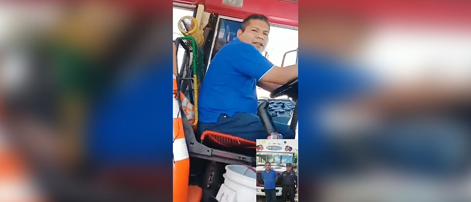 Capturan a busero que amenazó a vendedor con echarle a los pandilleros