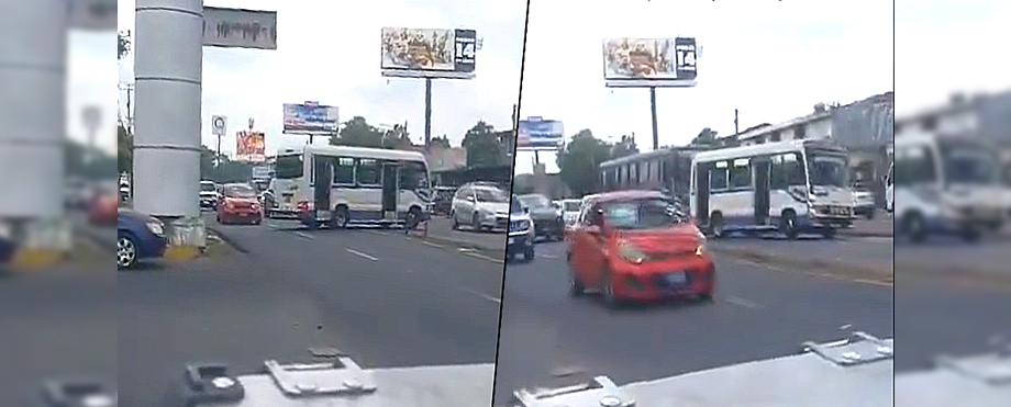 En menos de 30 segundos, microbusero comete varias faltas y acumuló más de $350 en multas