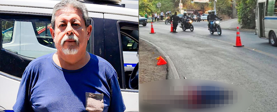 Policía captura a conductor que atropelló a un anciano sobre carretera a Mariona