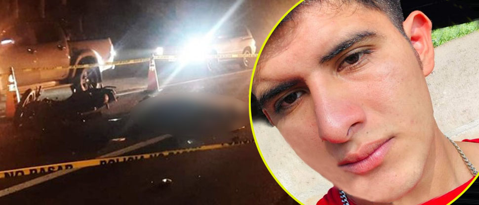 Él era Gerson, joven motociclista que falleció anoche al accidentarse en San Vicente