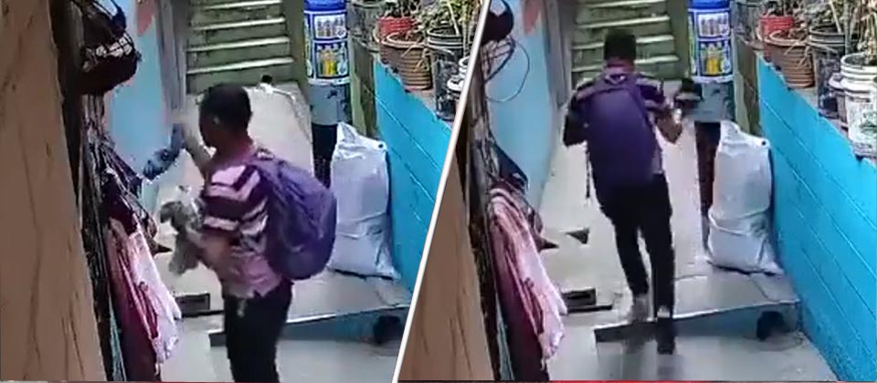Graban a salvadoreño hurtando lencería en San Salvador