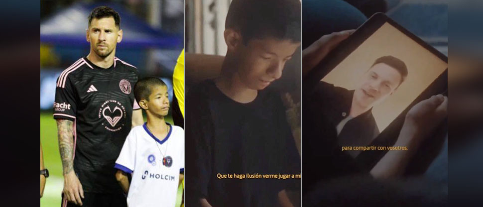 Leví, el niño salvadoreño que conoció a Messi ahora conocerá el plantel del FC Barcelona