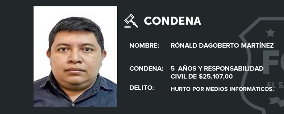 Ira a prisión y deberá pagar más de $25 mil por hurto de medios informáticos