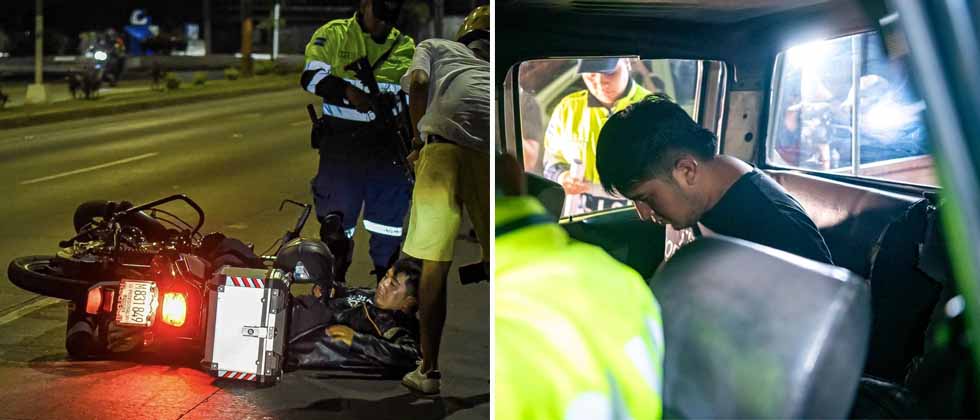 «Por llevársela de vivo»: Motociclista boracho es arrestado por tratar de evadir control