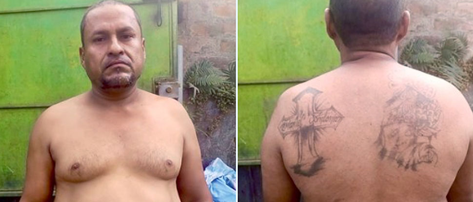 Pensó que al borrarse los tatuajes de su pandilla no iba a ser capturado