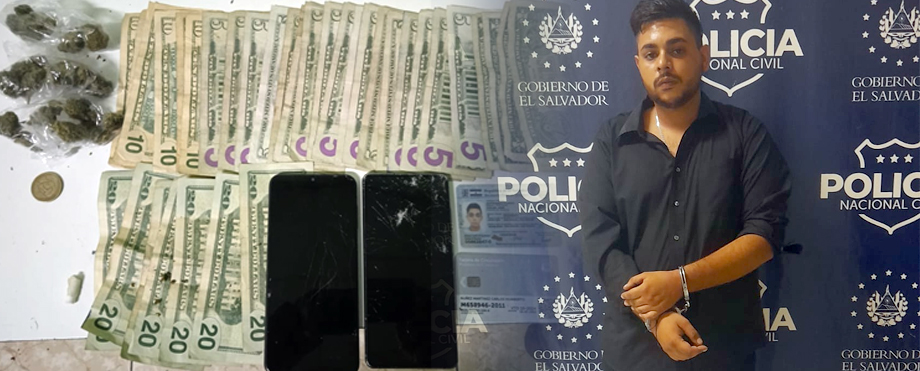 Capturan con un manojo de billetes a marero que distribuía droga para financiar la pandilla