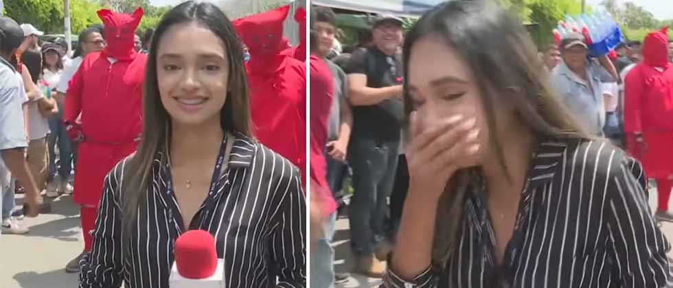 «Se te borró la sonrisa…»: Talcigüines azotan a periodista y casi llora del dolor
