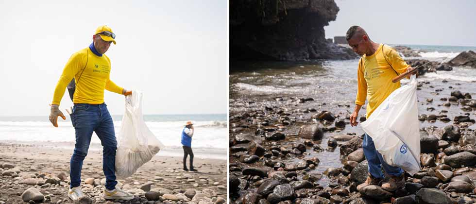 Privados de libertad participan en jornada de limpieza en distintas playas del país