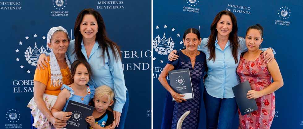 Entregan títulos de propiedad a familias en La Libertad