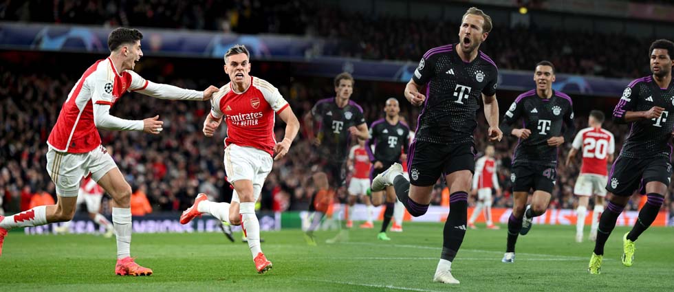 Arsenal y Bayern empatan en un partidazo en Londres