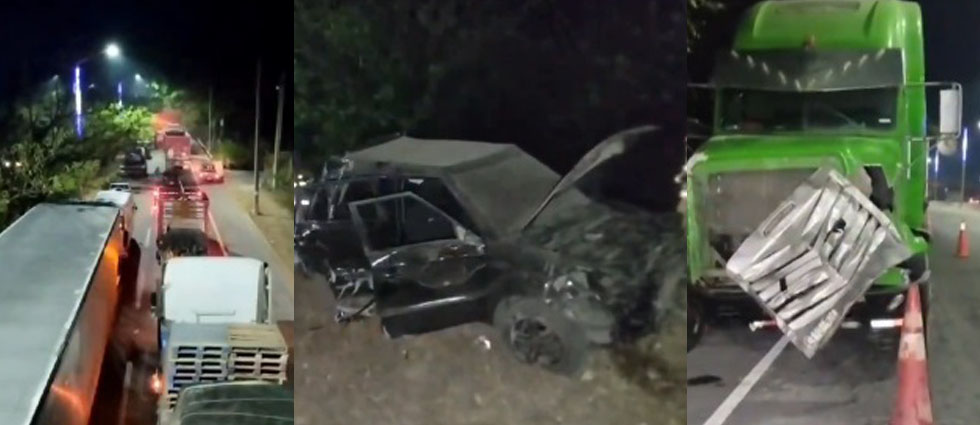 Rastra provoca accidente y deja tres lesionados en La Paz