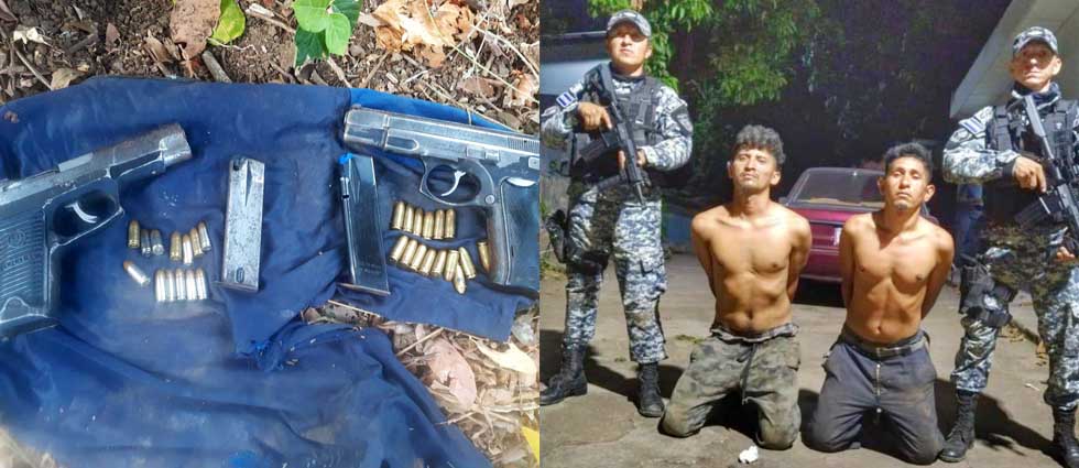 Hallan armas de fuego que pertenecían a dos MS capturados en marzo