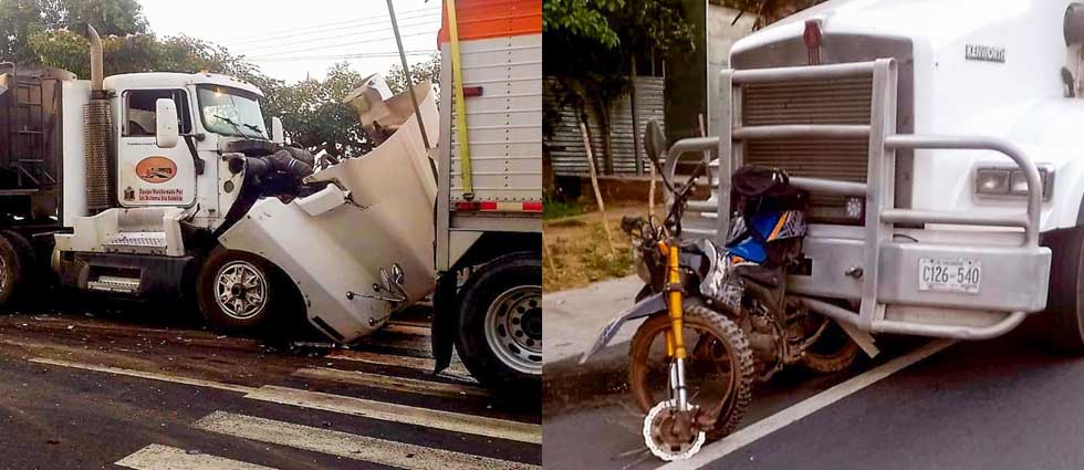 Dos personas mueren tras fuerte accidente carretera hacia Sonsonate