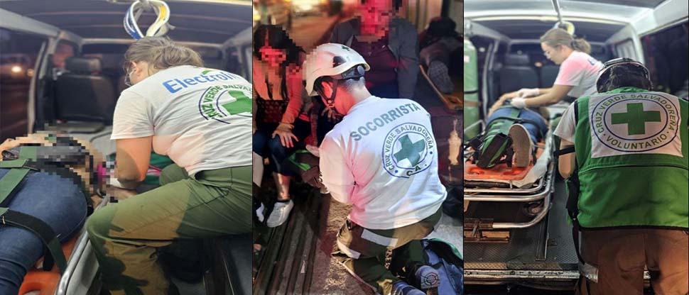 6 lesionados en accidente de tránsito en Soyapango