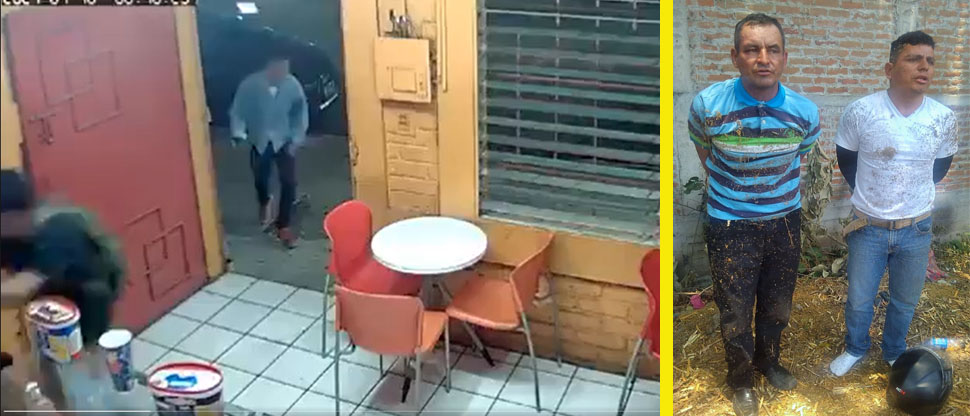 Caen asaltantes captados durante robo en una sorbetería en Santa Ana