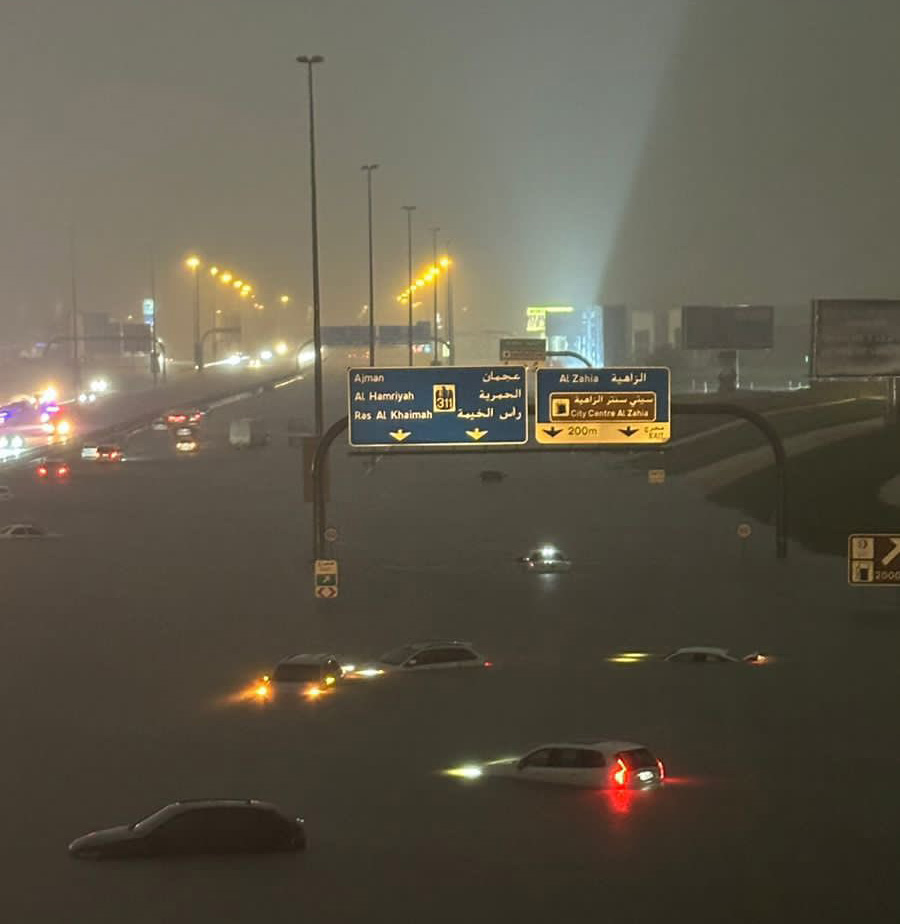 Dubai bajo el agua: Torrenciales lluvias paralizan principal ciudad de los Emiratos Árabes Unidos