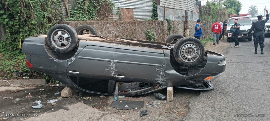 Conductor imprudente provoca accidente que dejó una mujer lesionada en Usulután