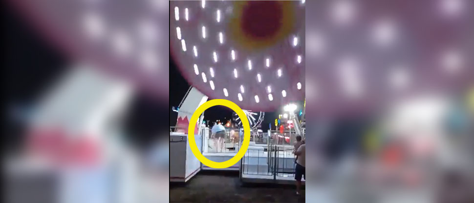 Joven sufre fuerte golpe en juego mecánico tras intentar rescatar a un perrito en Brasil