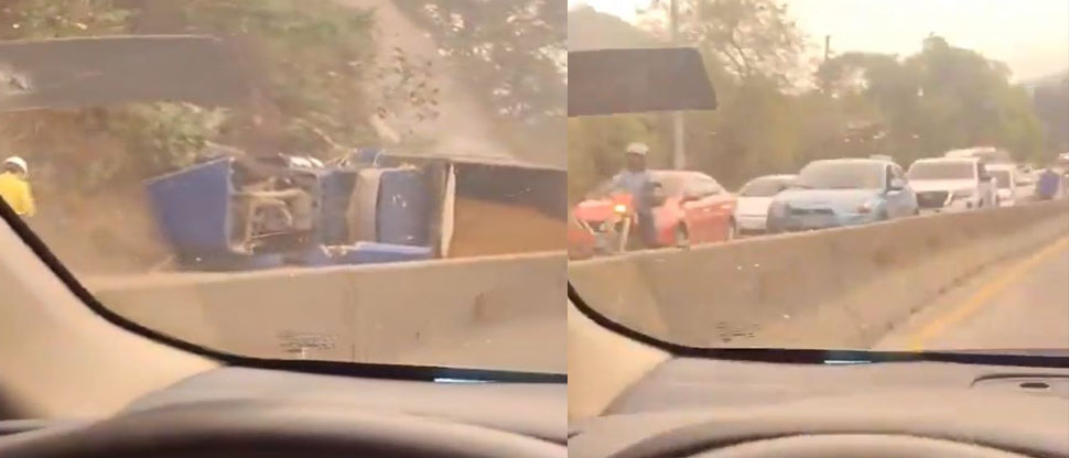 Accidente de tránsito en carretera los chorros