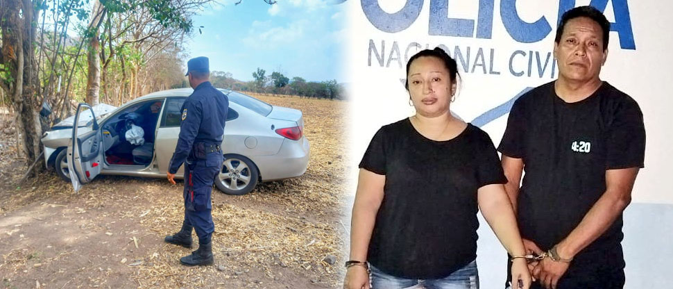 Pareja de ladrones choca intentando escapar tras robo en Metapán, ahora están presos