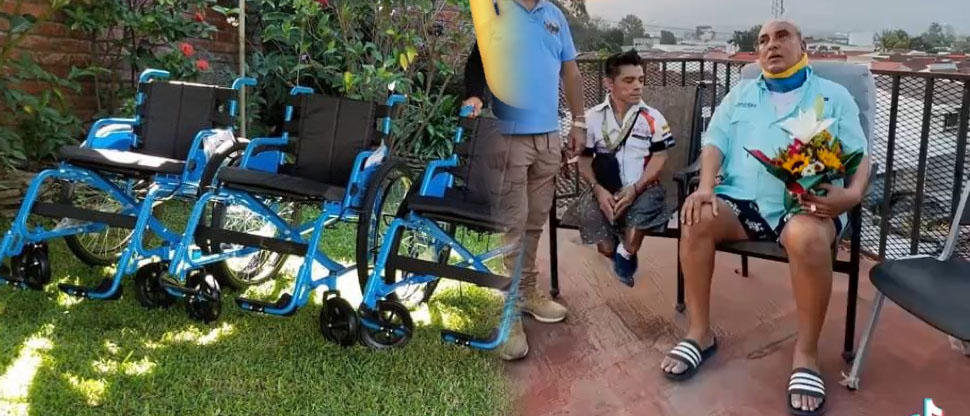 Omar Angulo busca quien le venda una silla de ruedas usada