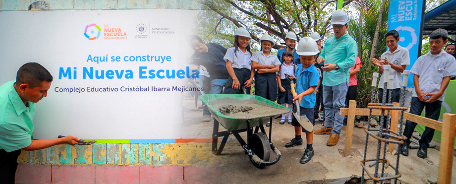 Inician obras de reconstrucción en centros escolares de Sonsonate y La Paz