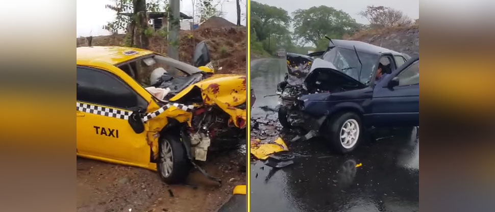 Conductores provocan aparatoso accidente de tránsito en Morazán