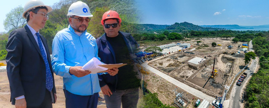 Así avanza la construcción de la Planta Potabilizadora del lago de Ilopango