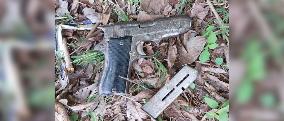 Militares localizan arma abandonada en zona rural de Cabañas
