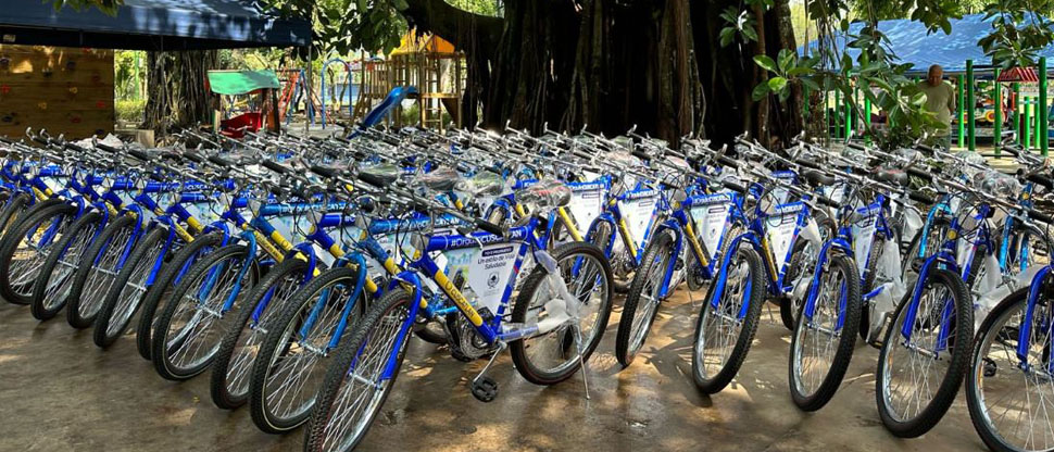 Ponen a disposición 100 bicicletas para usuarios en parque El Cafetalón