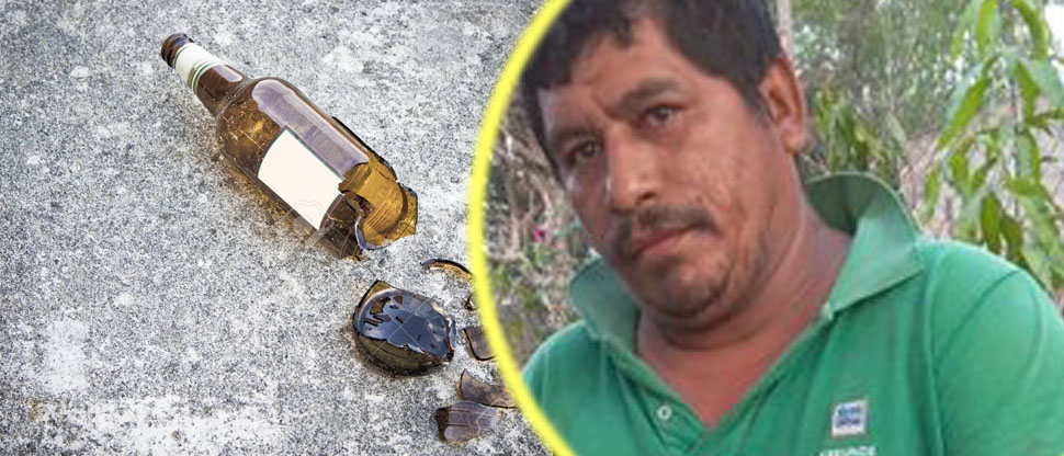 Tras acalorada discusión, sujeto atacó a un hombre con una botella de vidrio