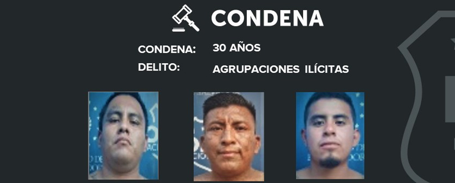 Pandilleros del Barrio 18 reciben ejemplar condena