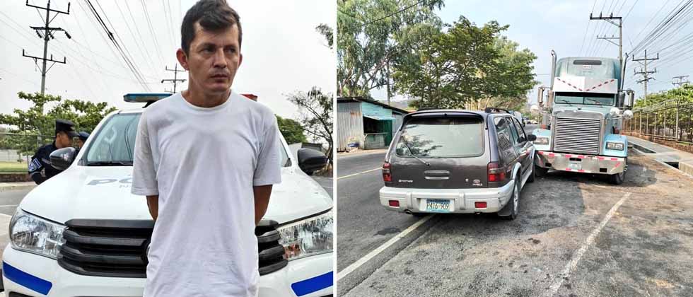 Arrestan a sujeto con 526º de alcohol tras chocar contra una rastra