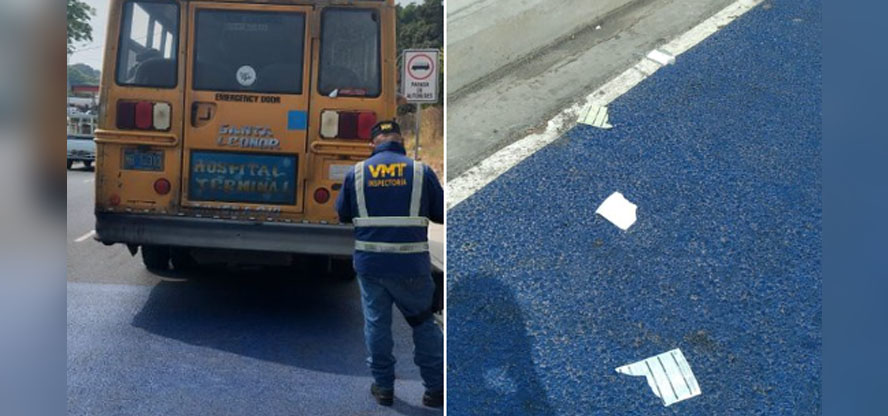 Imponen otra infracción a busero por romper y botar la esquela impuesta