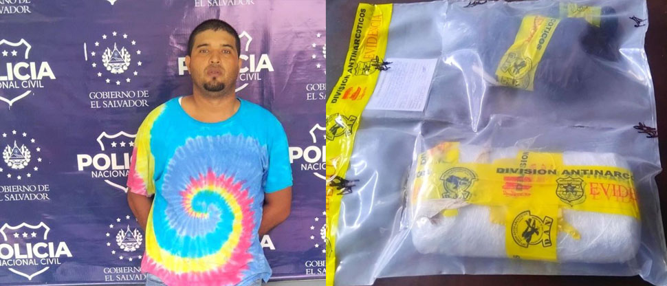 Capturan a homeboy de la MS con fuerte paquete de droga