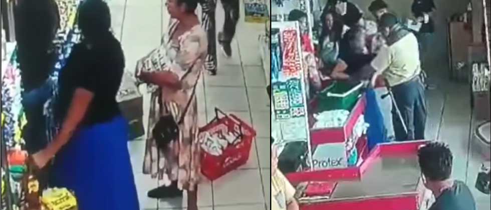 Descubren a señoras hurtando productos de supermercado: Llevaban todo abajo de sus faldas