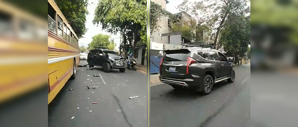 Captan momento cuando conductor ebrio huye tras ocasionar un accidente en San Jacinto