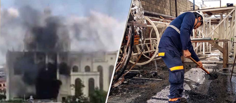 Incendio en catedral Metropolitana se debió a un cortocircuito