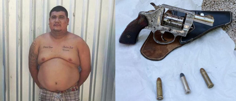 Hombre es capturado por amenazar a personas con una pistola